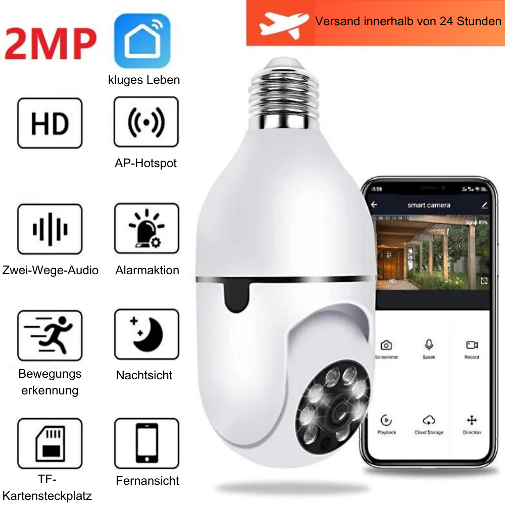 SmartGuard - Glühbirne Überwachungskamera